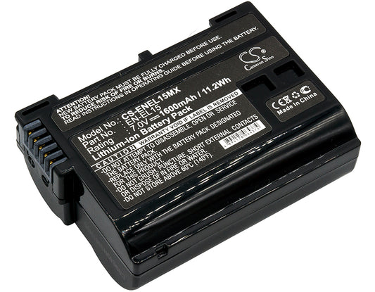 7V 1600mAh/11.20Wh Li-ion Camera Battery for Nikon