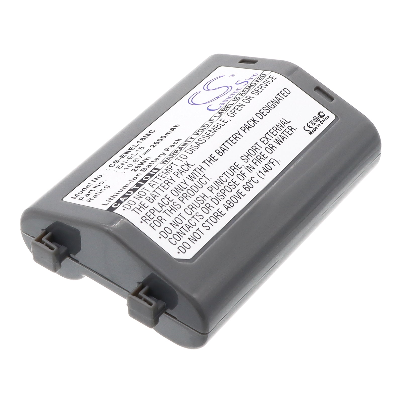 10.8V 2600mAh/28.08Wh Li-ion Camera Battery for Nikon