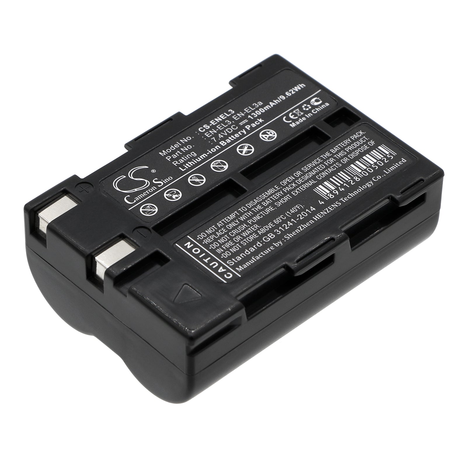 7.4V 1300mAh Li-ion Camera Battery for Nikon