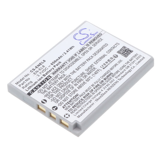 3.7V 650mAh Li-ion Camera Battery for Nikon