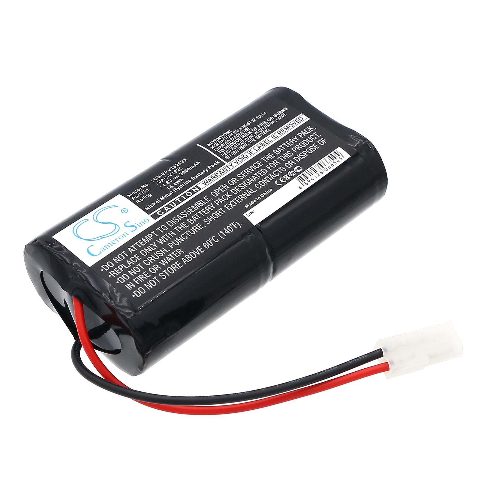 4.8V 3000mAh/14.40Wh Ni-MH Vacuum Battery for Shark