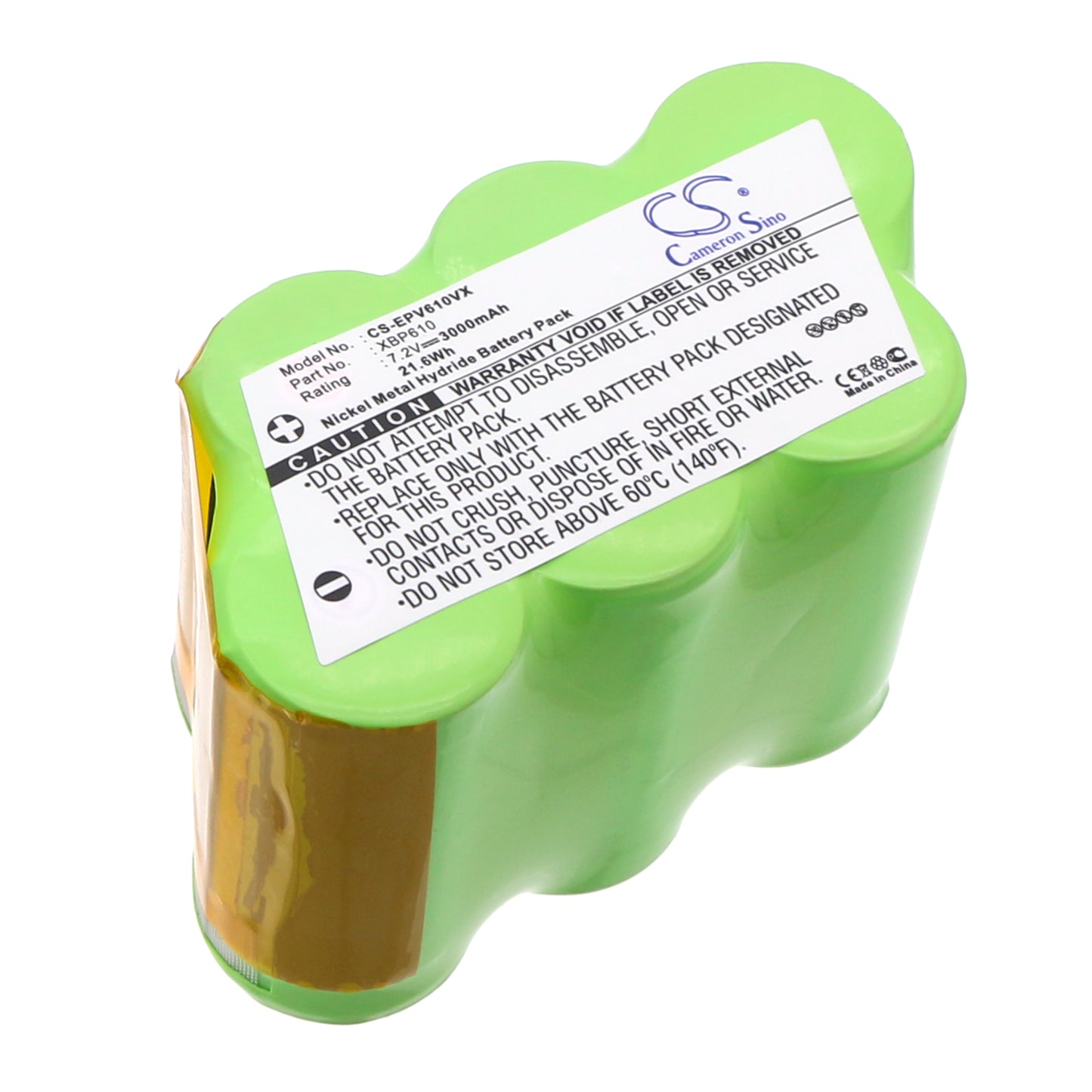 7.2V 3000mAh/21.60Wh Ni-MH Vacuum Battery for Shark