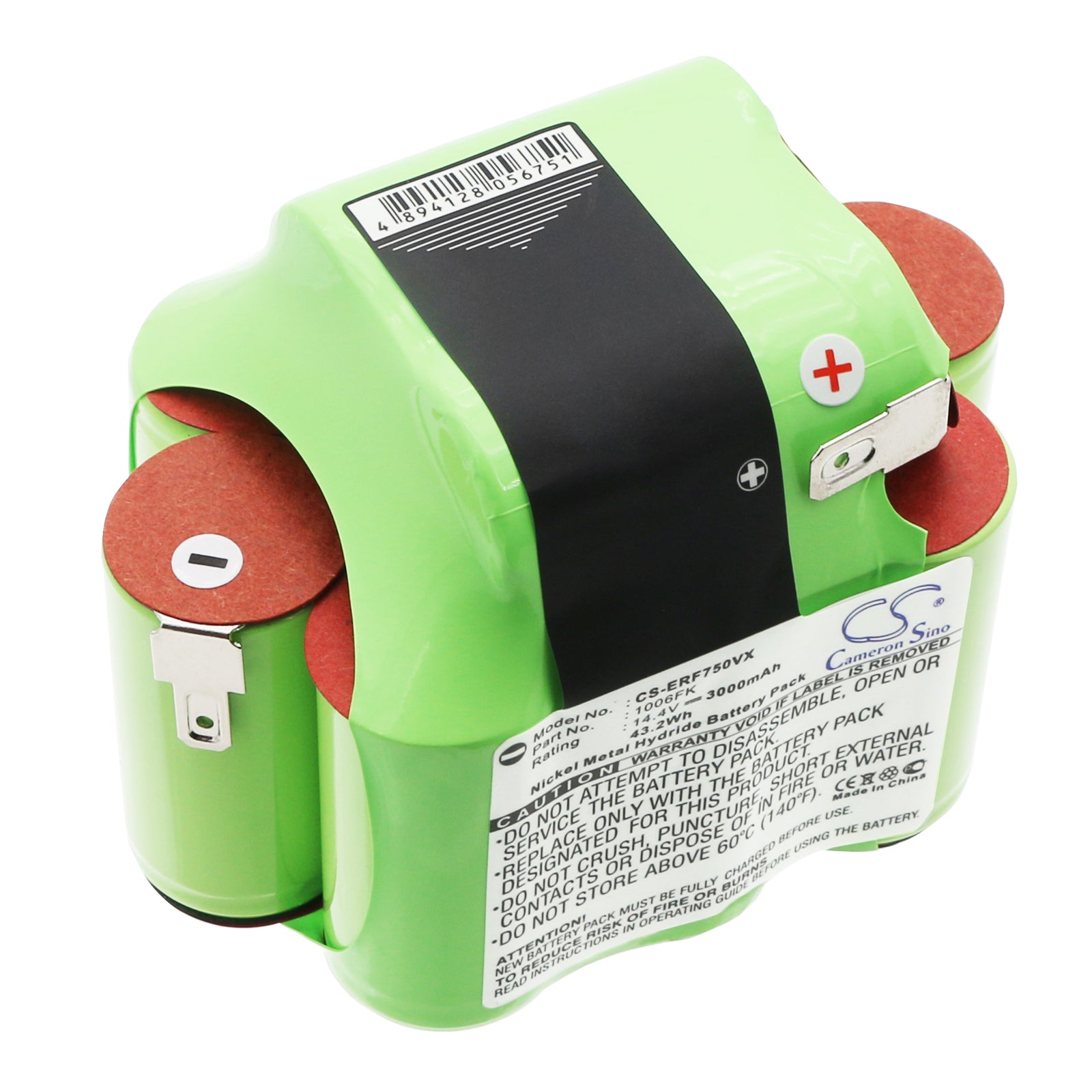 14.4V 3000mAh/43.20Wh Ni-MH Vacuum Battery for Euro Pro