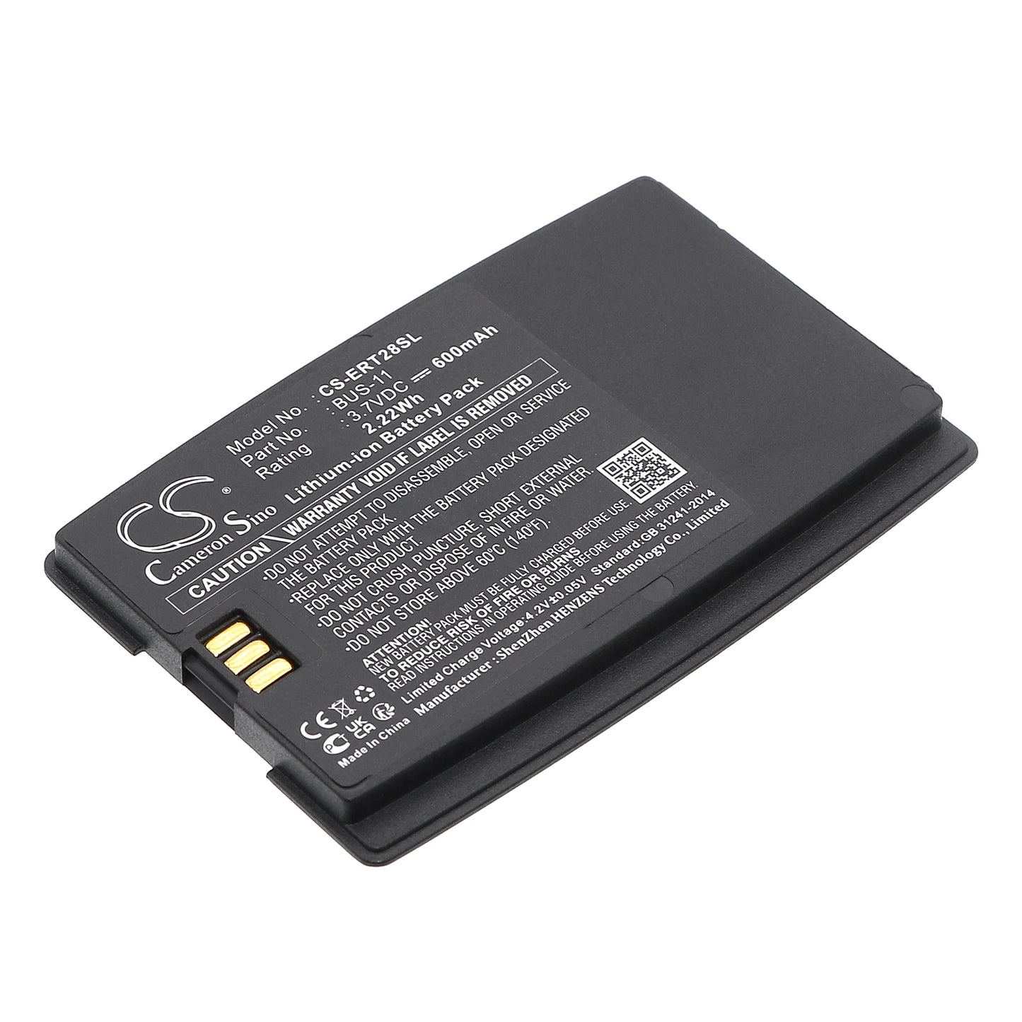 3.7V 600mAh Li-ion Mobile/SmartPhone Battery for Sony Ericsson