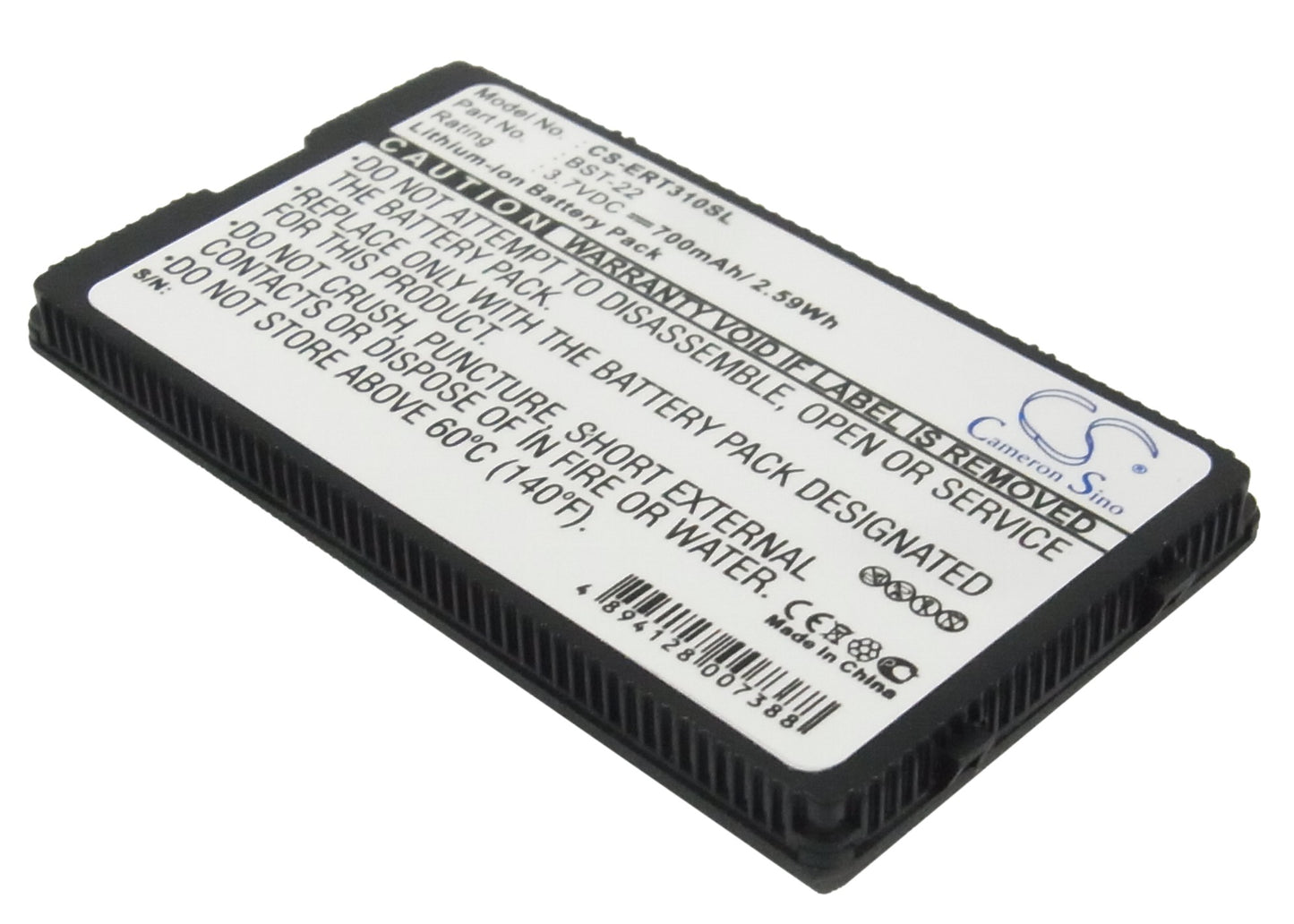 3.7V 700mAh Li-ion Mobile/SmartPhone Battery for Sony Ericsson
