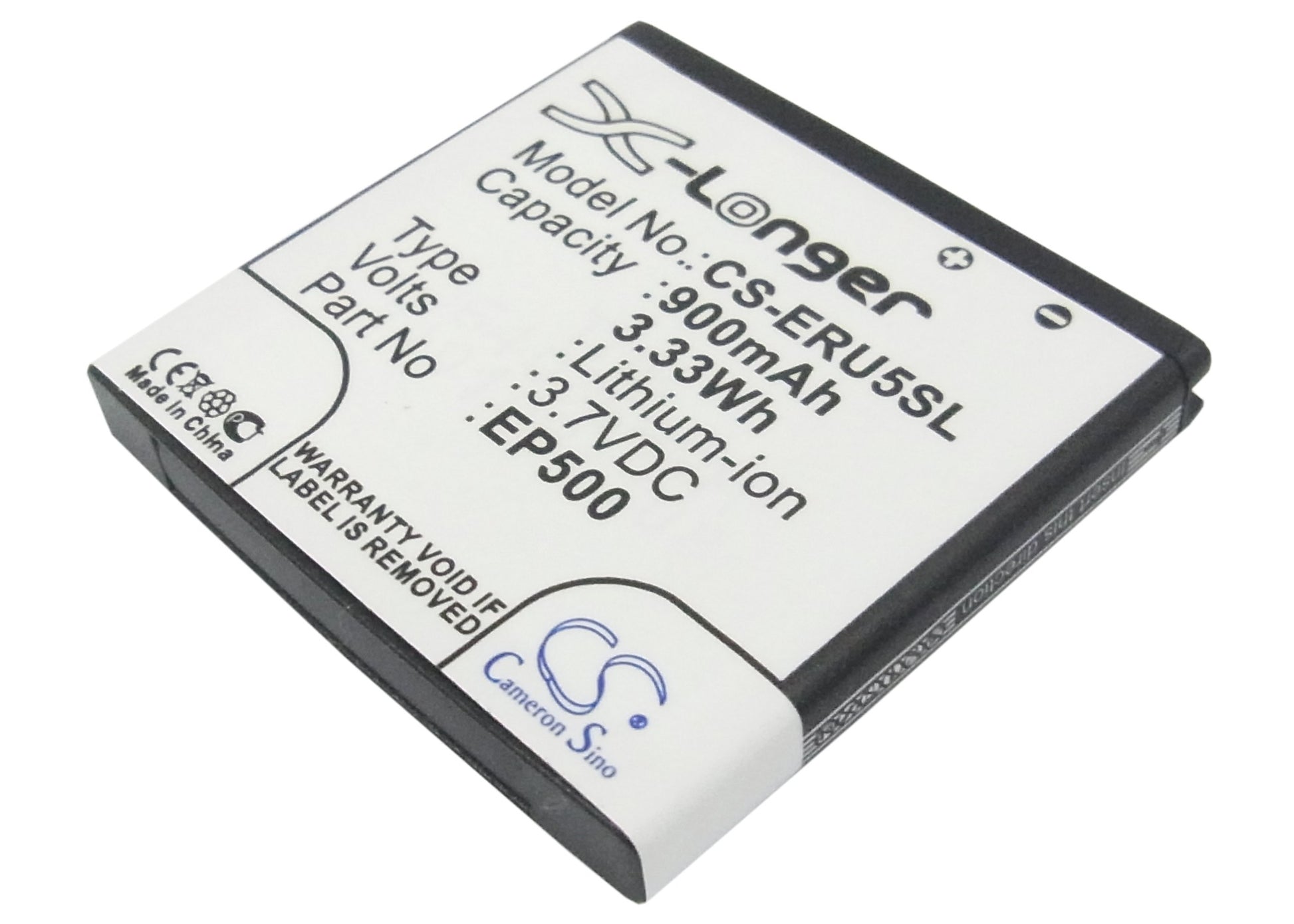 3.7V 900mAh/3.33Wh Li-ion Mobile/SmartPhone Battery for Sony Ericsson