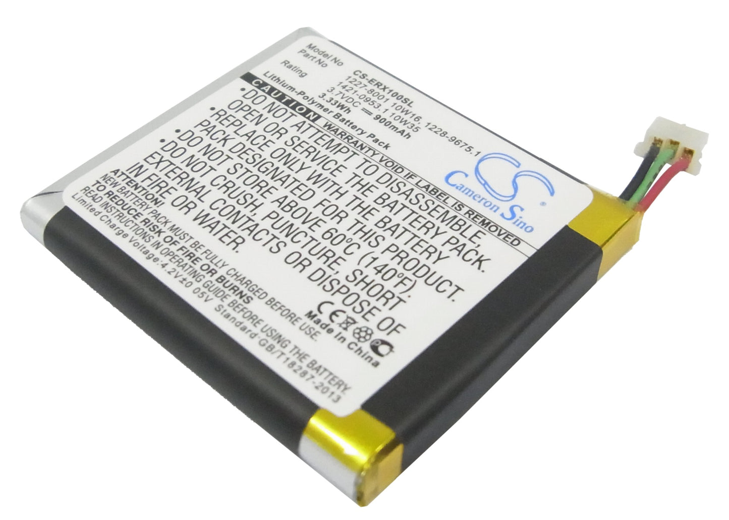 3.7V 900mAh/3.33Wh Li-Polymer Mobile/SmartPhone Battery for Sony Ericsson