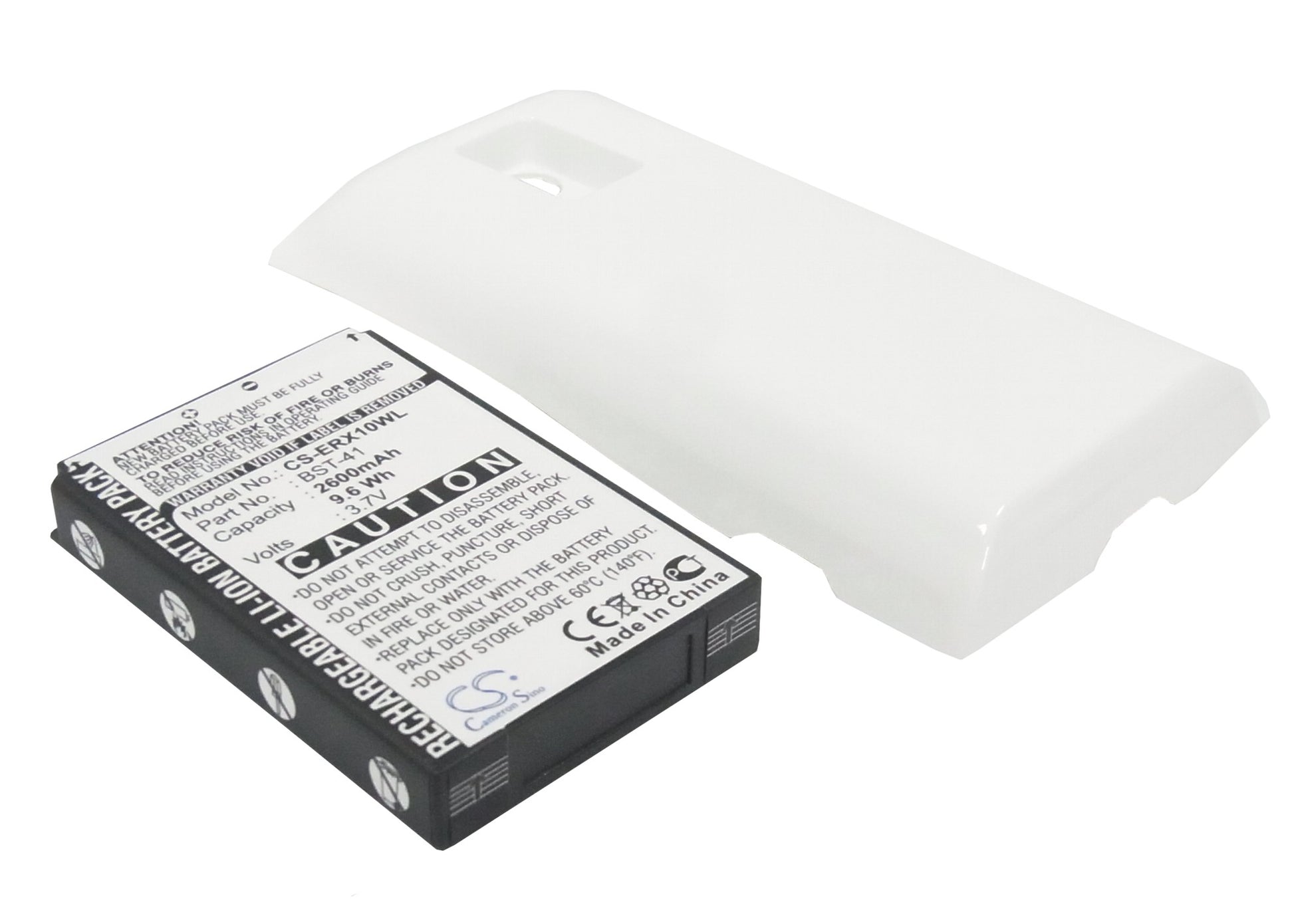 3.7V 2600mAh/9.62Wh Li-ion Mobile/SmartPhone Battery for Sony Ericsson