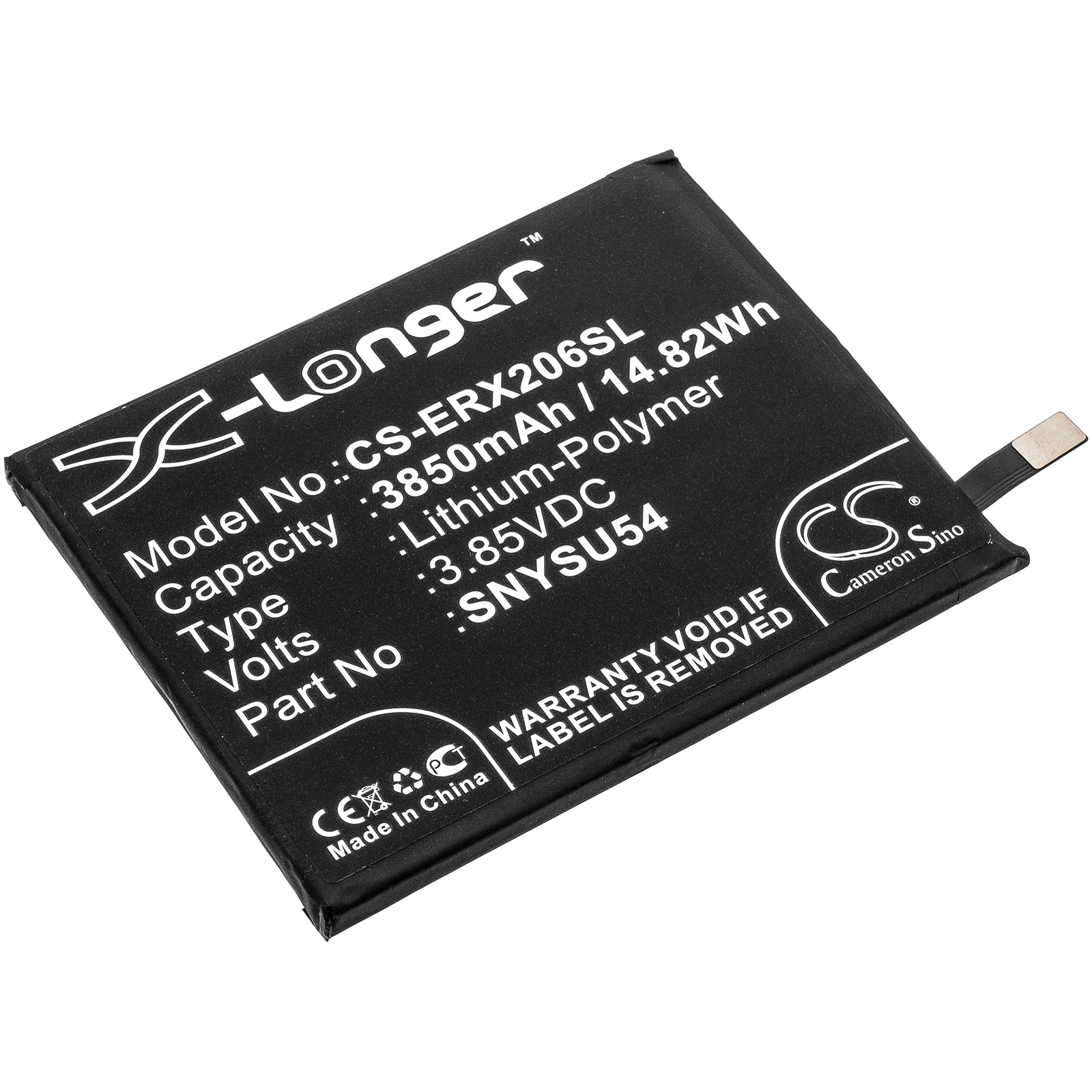 CS-ERX206SL Replacement Battery – Compatible with A002SO, PDX-203, PDX-206, SO-51A, SO-52A, SOG01, SOG02, Xperia 1 II 5G Green Edition, Xperia 5 II 5G, XQ-AS42, XQ-AS52, XQ-AS7, XQ-AT42, XQ-AT51, XQ-AT52, XQ-AT52/G, XQ-AT72