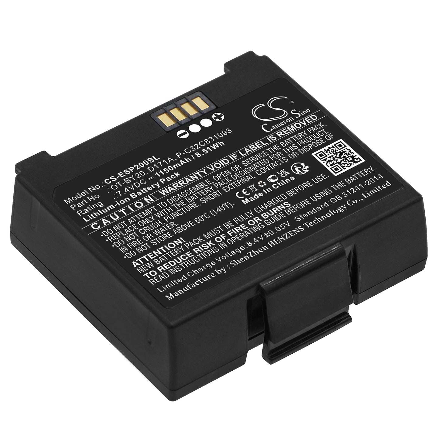 CS-ESP200SL Replacement Battery – Compatible with Mobilink TM-P20II, TMP20, TM-P20, TM-P20 (552), TM-P20II (101), TM-P80II plus