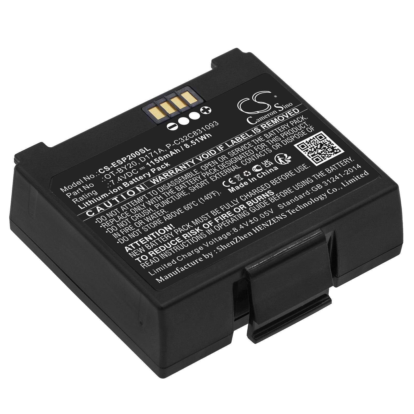 CS-ESP200SL Replacement Battery – Compatible with Mobilink TM-P20II, TMP20, TM-P20, TM-P20 (552), TM-P20II (101), TM-P80II plus