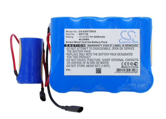 15.6V 3000mAh/46.80Wh Ni-MH Vacuum Battery for Shark