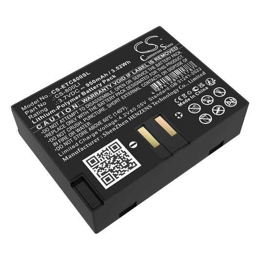 3.7V 950mAh/3.52Wh Li-Polymer Wireless Headset Battery for Eartec