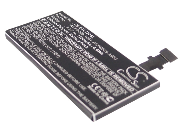 3.7V 1250mAh/4.63Wh Li-ion Mobile/SmartPhone Battery for Sony Ericsson