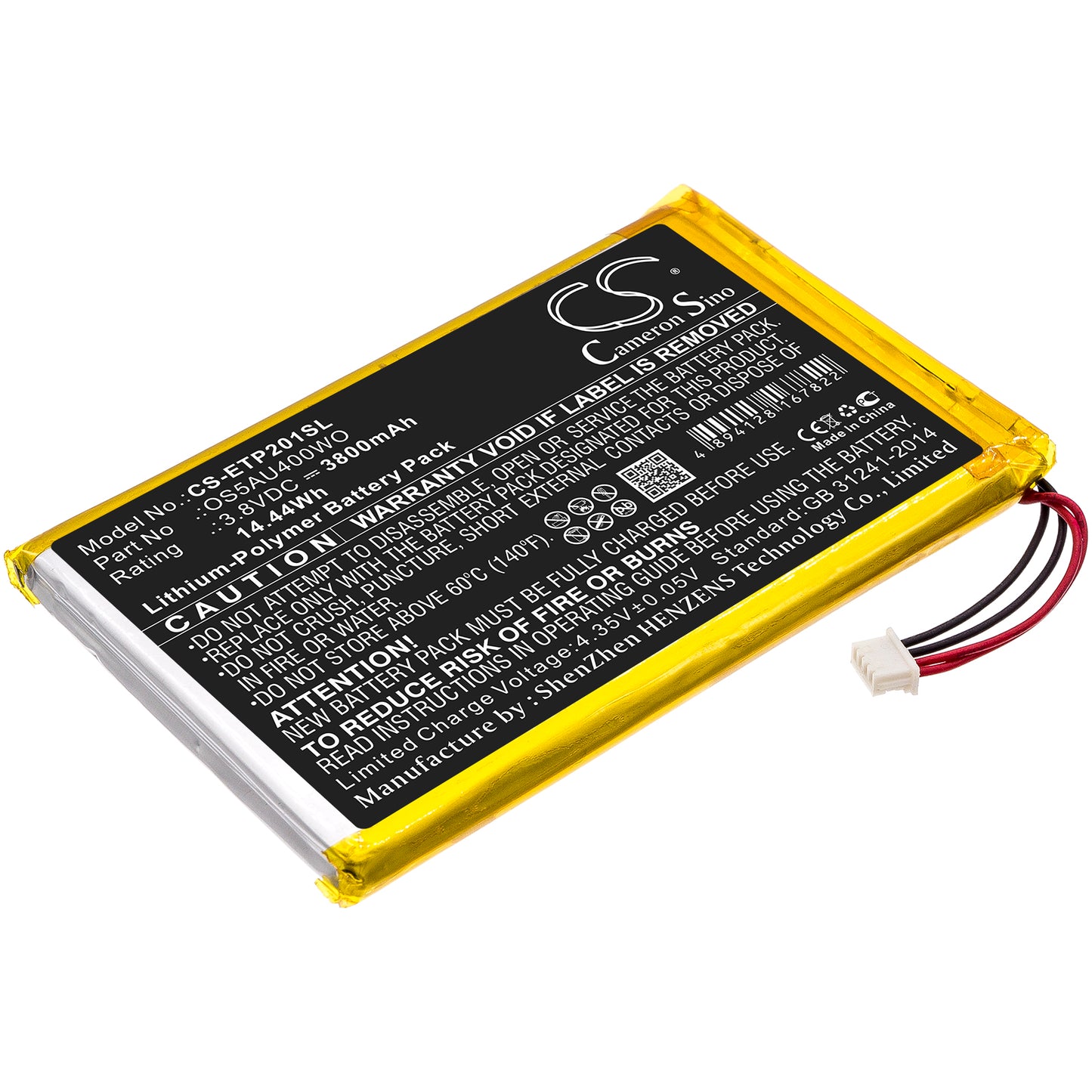 CS-ETP201SL Replacement Battery – Compatible with ESP E201U, Identity 7