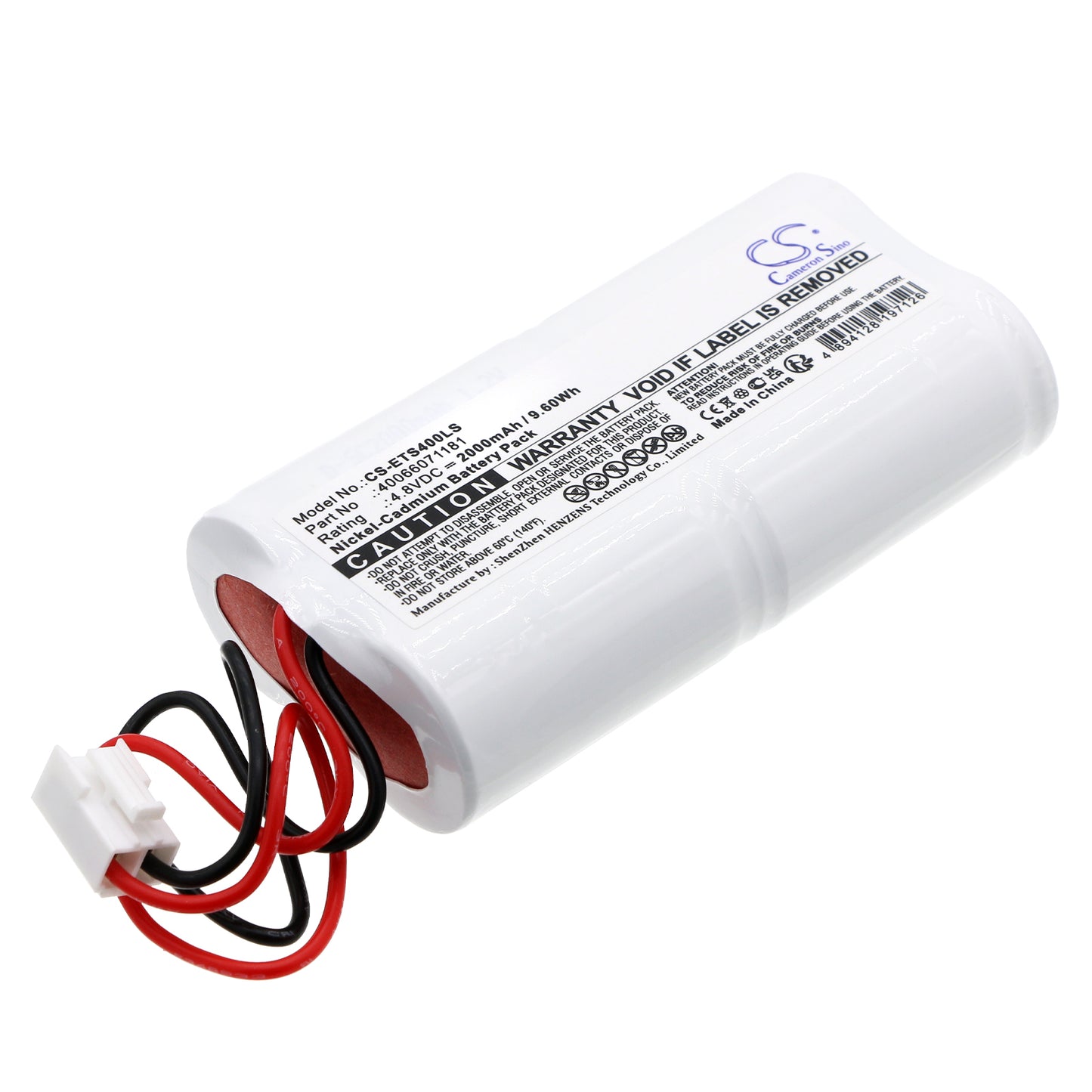 CS-ETS400LS Replacement Battery – Compatible with CEAG lamp, SV EURO 4 LED, SV EURO 4L LED