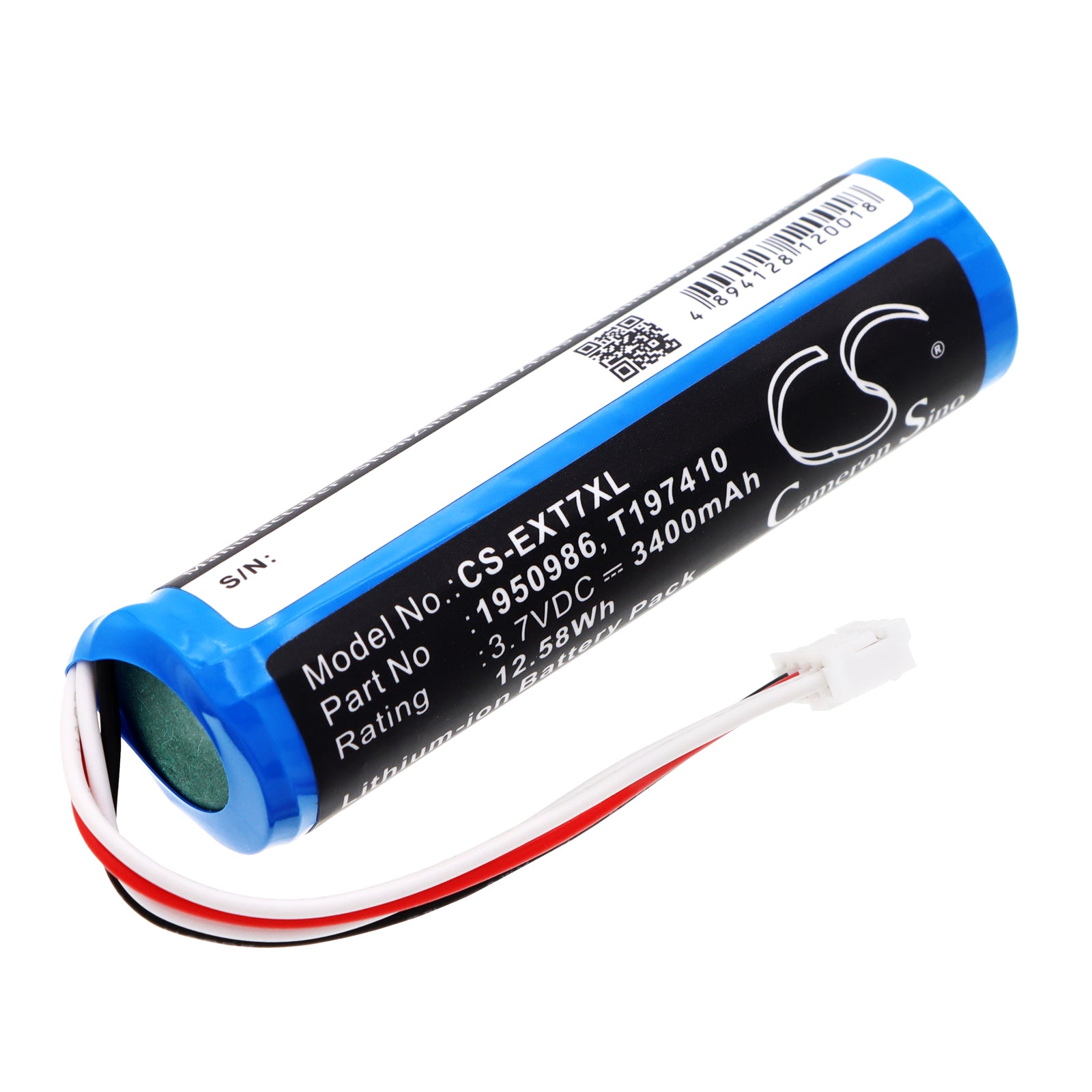 3.7V 3400mAh/12.58Wh Li-ion Thermal Camera Battery for Extech