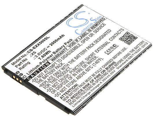 3.8VV 2000mAh/7.60Wh Li-Polymer Mobile/SmartPhone Battery for Explay