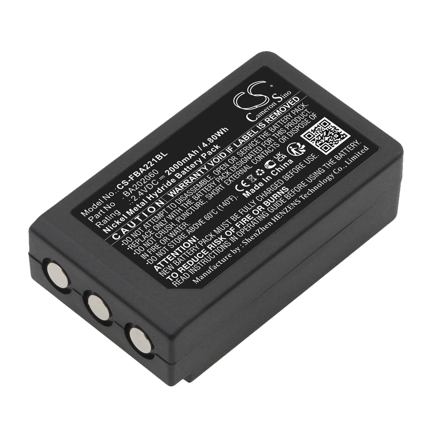 CS-FBA221BL Replacement Battery – Compatible with Patrol S, Radiomatic RV