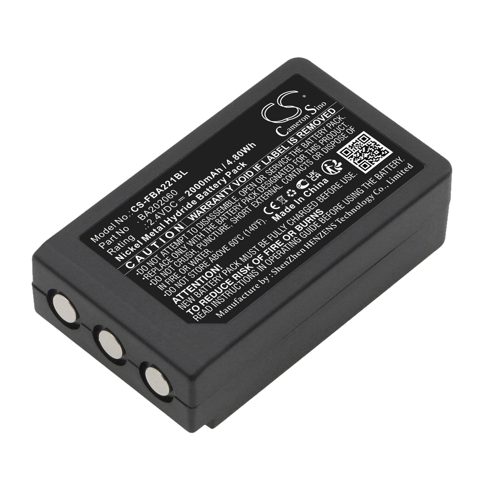 CS-FBA221BL Replacement Battery – Compatible with Patrol S, Radiomatic RV