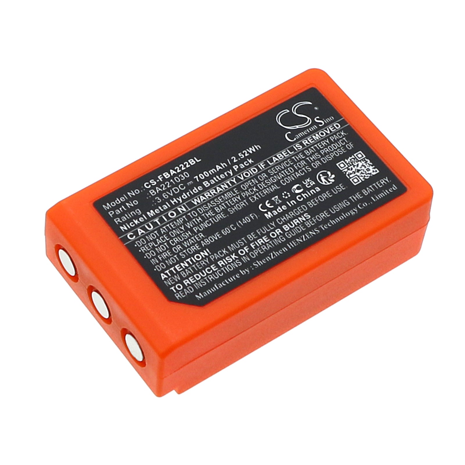 CS-FBA222BL Replacement Battery – Compatible with Patrol S, Radiomatic RV
