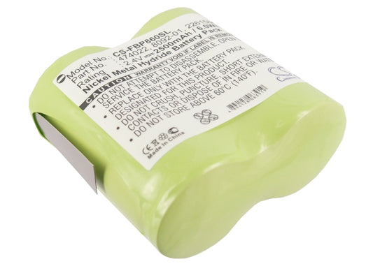 2.4V 2500mAh/6.00Wh Ni-MH Equipment/Survey Battery for Fluke