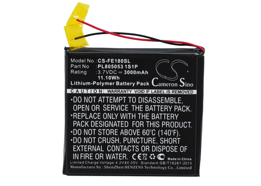 3.7V 3000mAh/11.10Wh Li-Polymer Amplifier Battery for Fiio