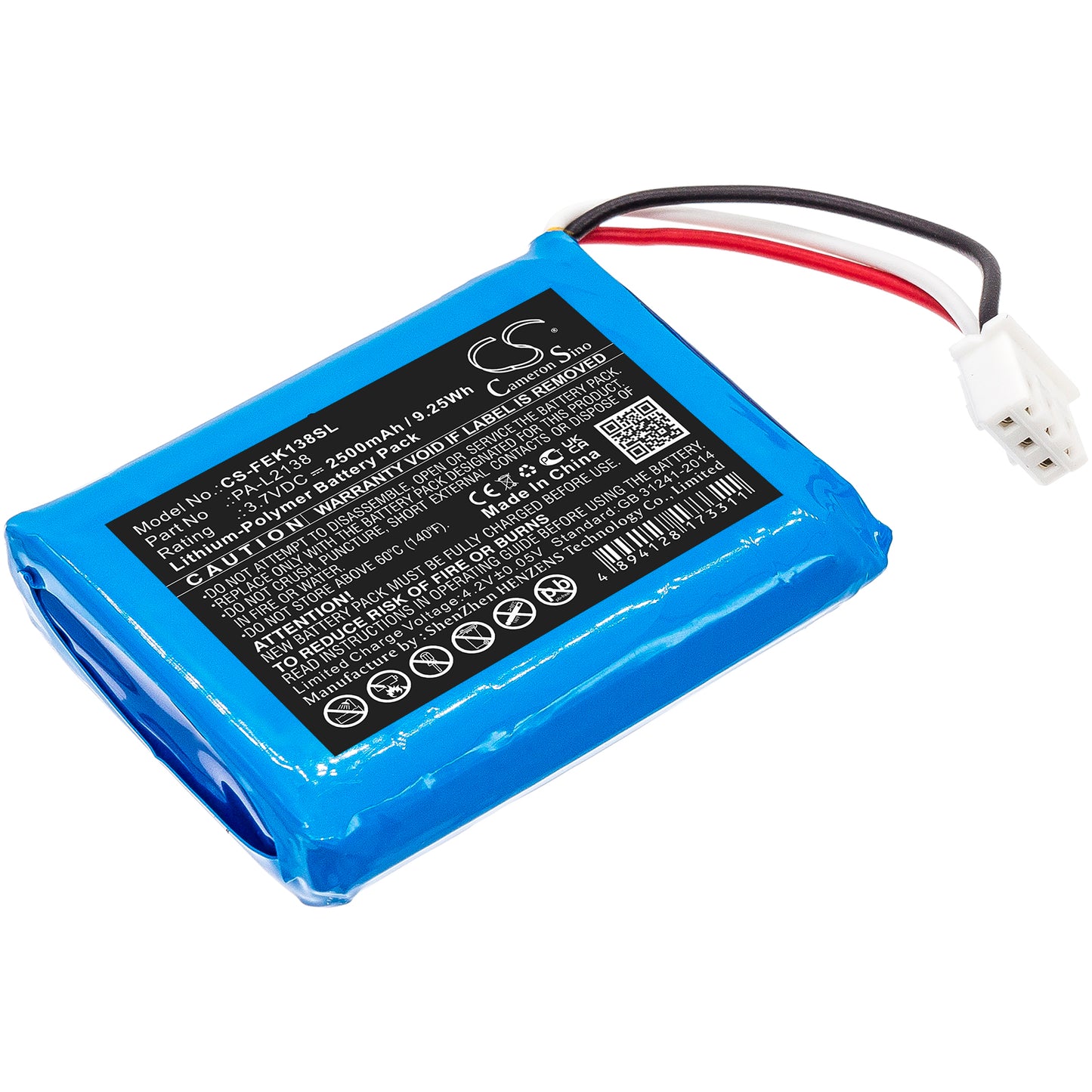 CS-FEK138SL Replacement Battery – Compatible with PA-L2138