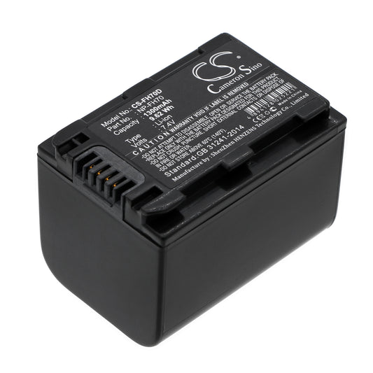 7.4V 1300mAh Li-ion Camera Battery for Sony