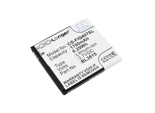 3.7V 1700mAh/6.29Wh Li-ion Mobile/SmartPhone Battery for Fly