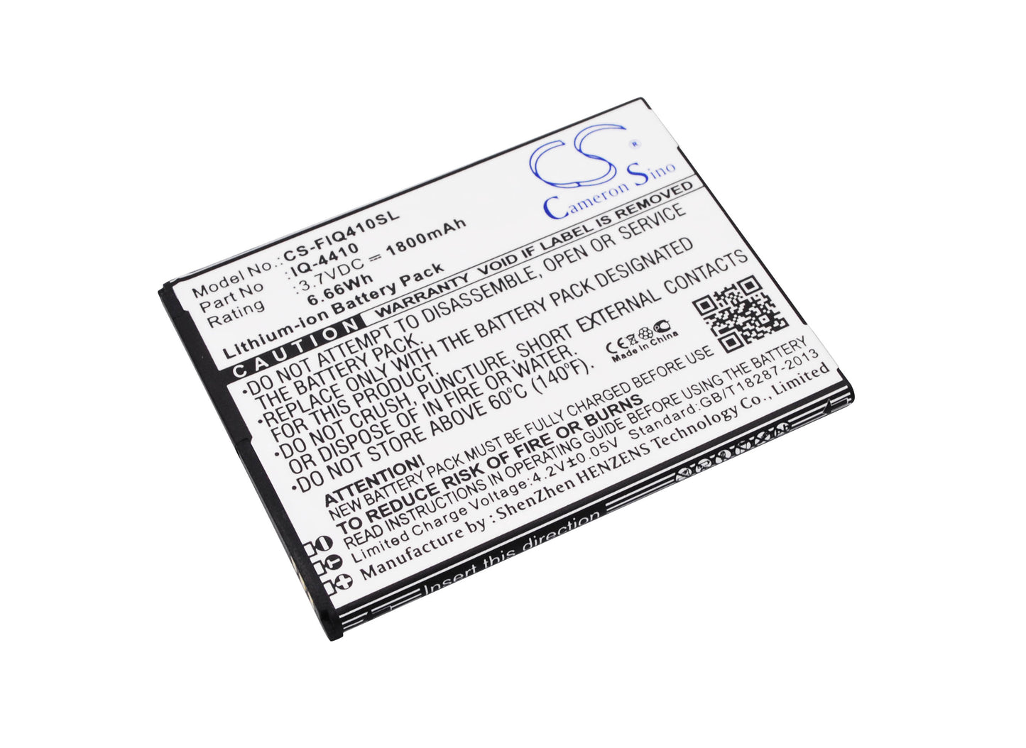 3.7V 1800mAh/6.66Wh Li-ion Mobile/SmartPhone Battery for Myphone
