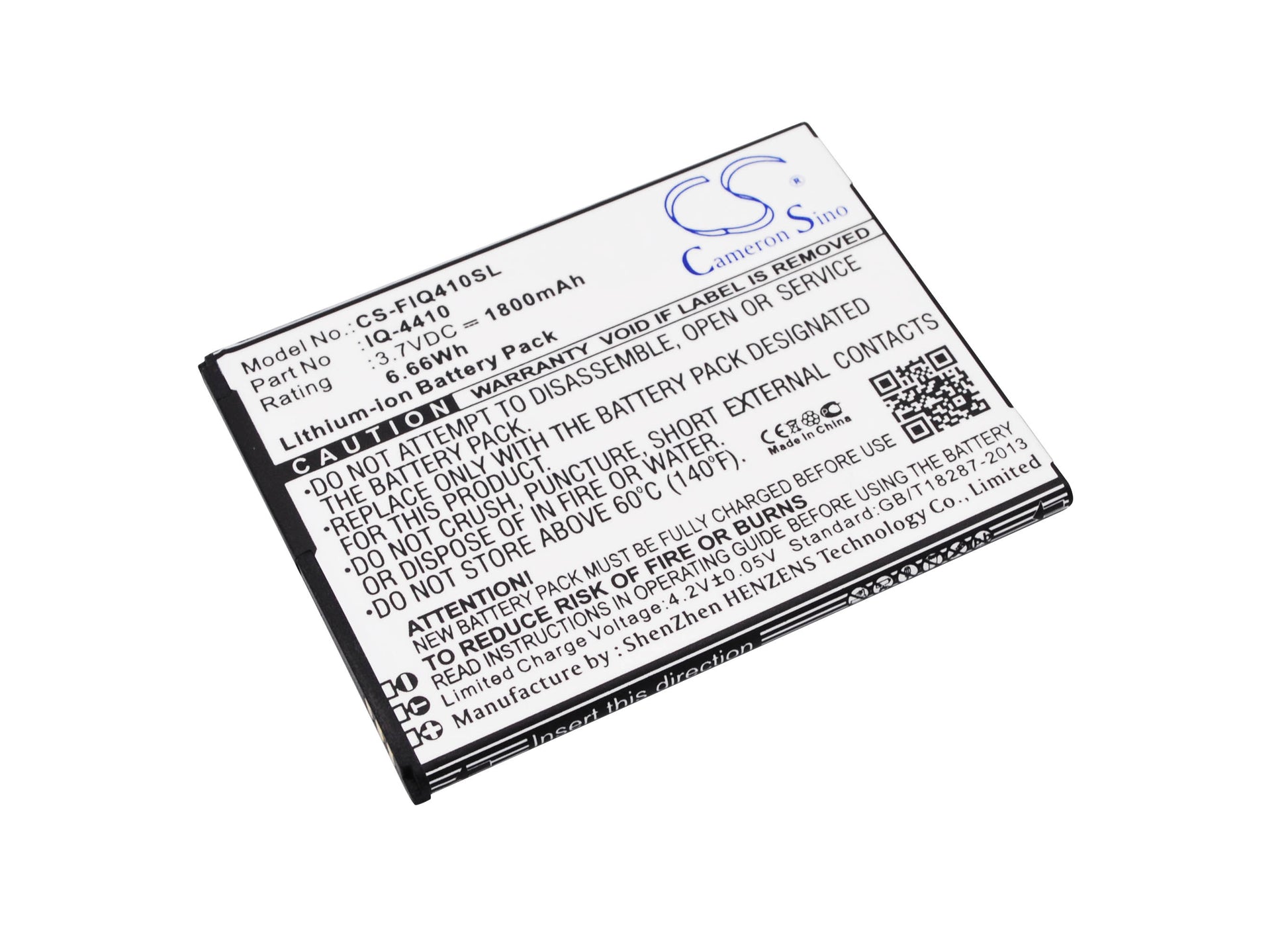 3.7V 1800mAh/6.66Wh Li-ion Mobile/SmartPhone Battery for Myphone