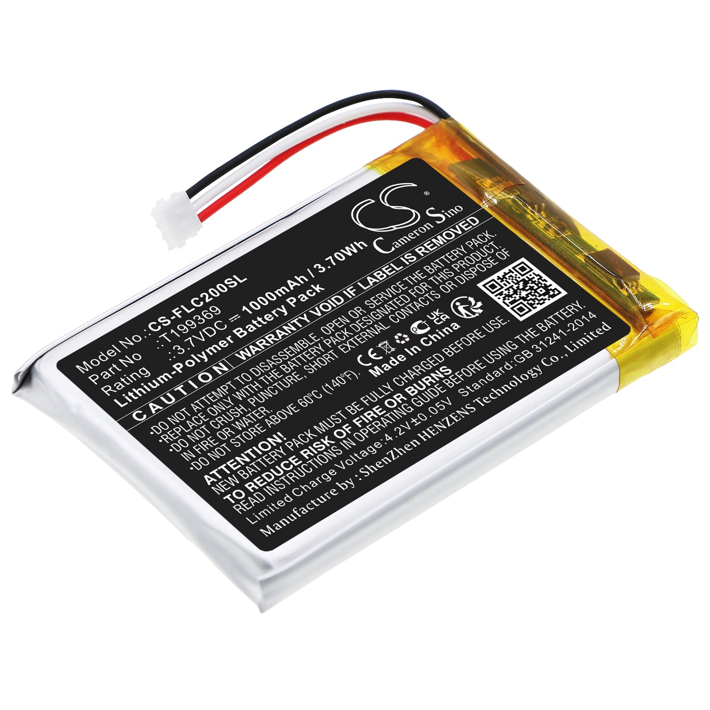 CS-FLC200SL Replacement Battery – Compatible with C2, C3