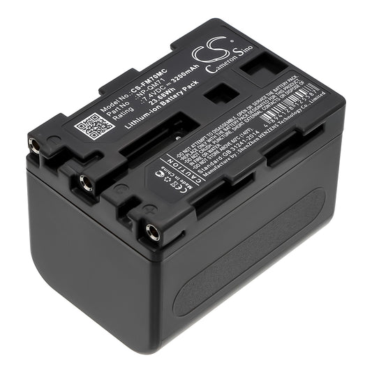 7.4V 3200mAh/23.68Wh Li-ion Camera Battery for Sony