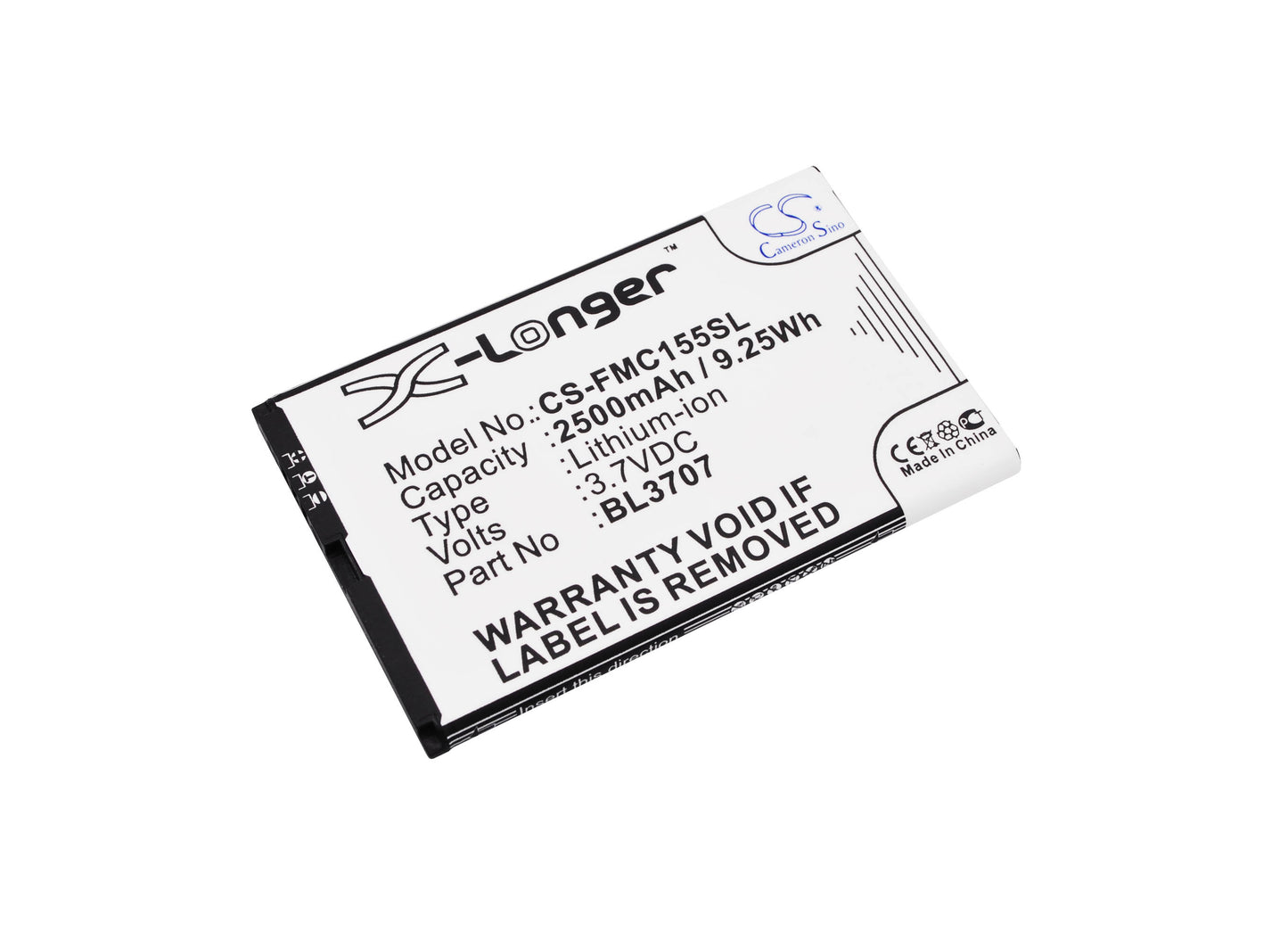 3.7V 2500mAh/9.25Wh Li-ion Mobile/SmartPhone Battery for Fly