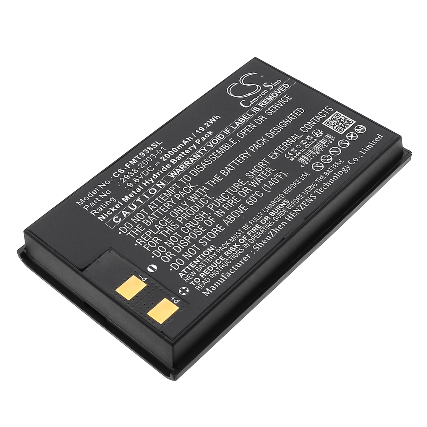 CS-FMT938SL Replacement Battery – Compatible with Microtest 2-Way Injector Teste, Microtest PentaScanner, Microtest PentaScanner+