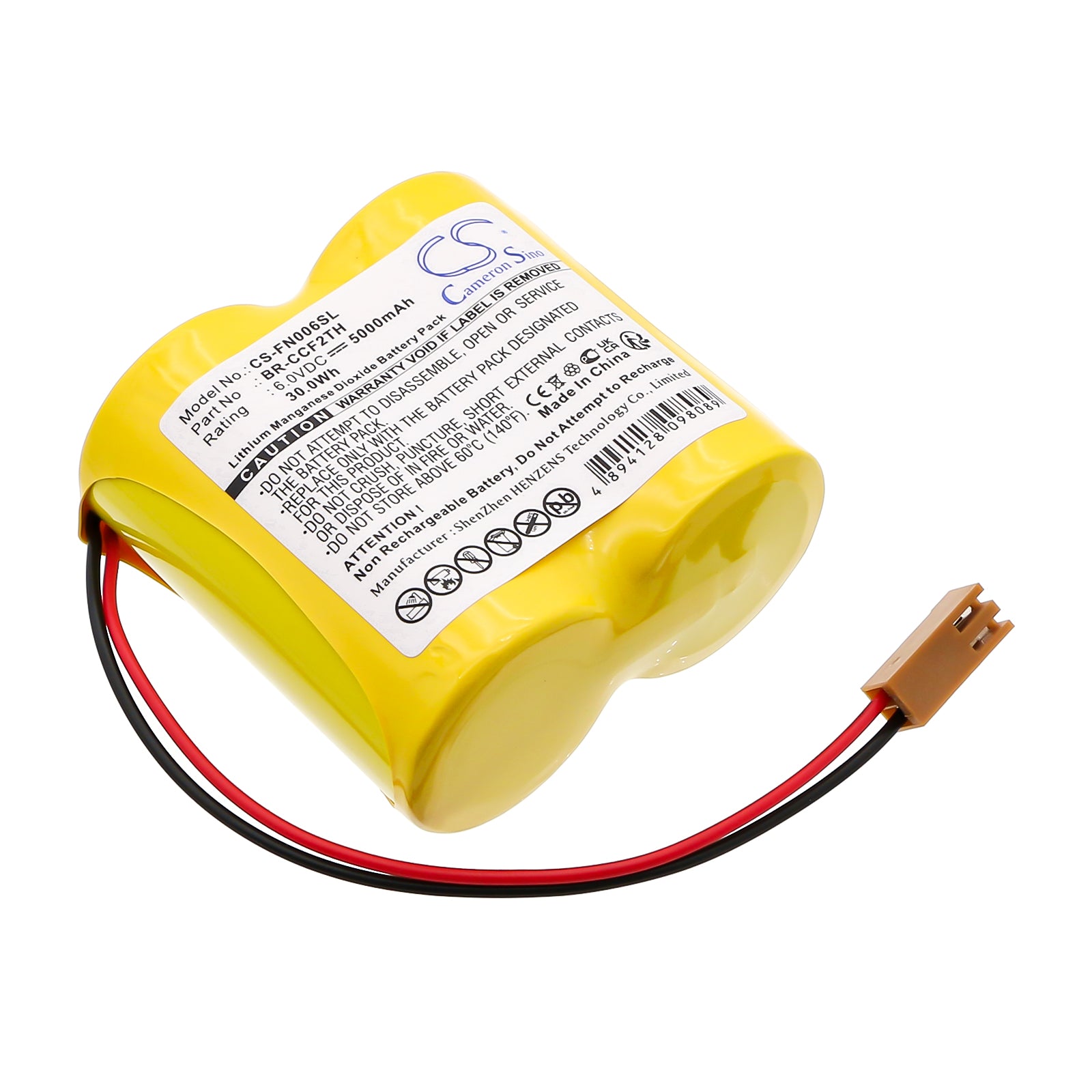 6V 5000mAh/30.00Wh Li-MnO2 PLC Battery for Panasonic