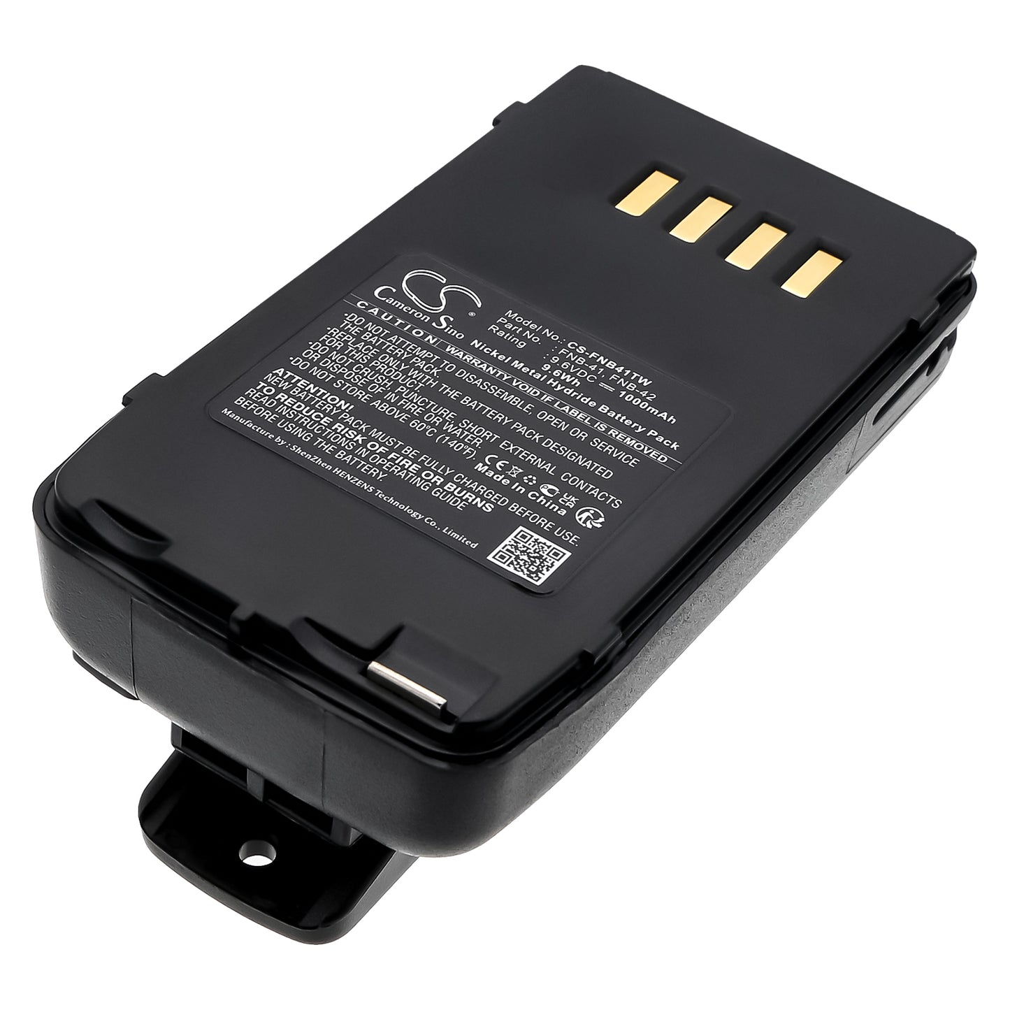 9.6V 1000mAH/9.60Wh Ni-MH Two-Way Radio Battery for YAESU