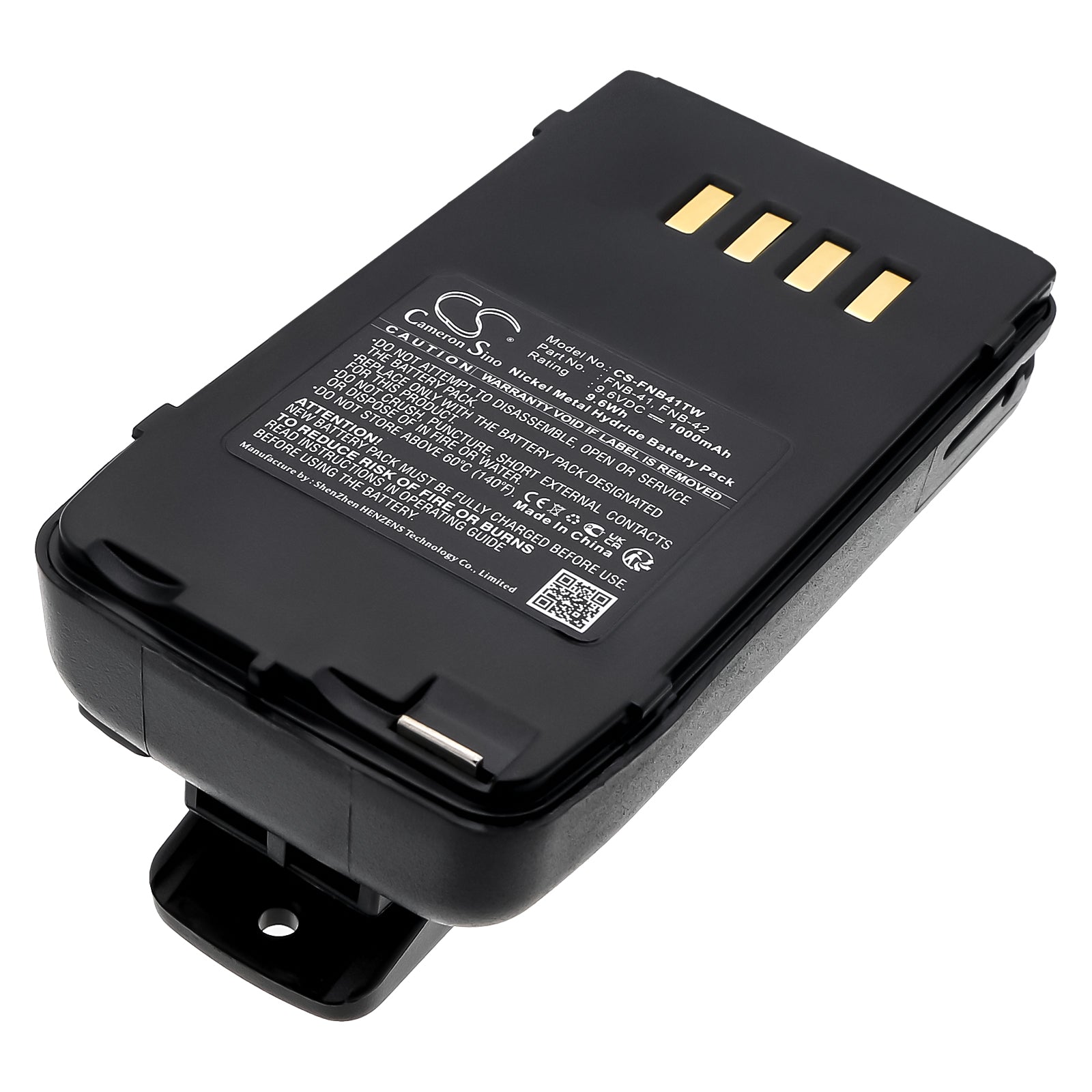 9.6V 1000mAH/9.60Wh Ni-MH Two-Way Radio Battery for YAESU