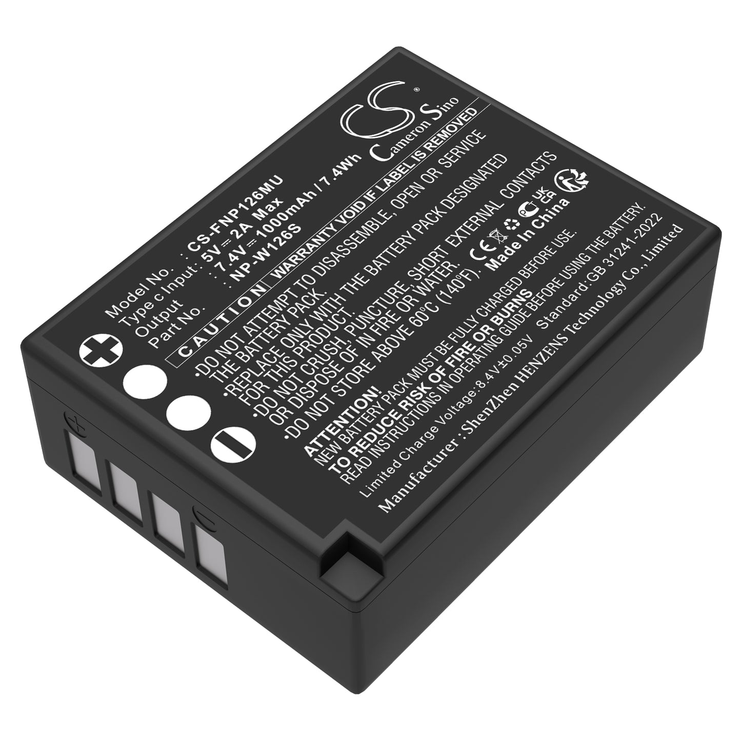 CS-FNP126MU Replacement Battery – Compatible with FinePix HS30, FinePix HS30EXR, FinePix HS33EXR, FinePix HS35EXR, Finepix HS50, FinePix HS50EXR, FinePix X100F, FinePix X-A1, FinePix X-A10, FinePix X-A3, FinePix X-A5, FinePix X-E1, FinePix X-E2, FinePix X-E2S, FinePix X-E3, FinePix X-H1, FinePix X-M1, FinePix X-Pro 2, FinePix X-Pro1, FinePix X-Pro2, FinePix X-T1, FinePix X-T10, FinePix X-T2, FinePix X-T20, HS30EXR, HS33EXR, X Pro 1, X Pro 3, X-100F, X100V, X-100v, X-A1, X-A10, X-A2, X-A3, X-A5,