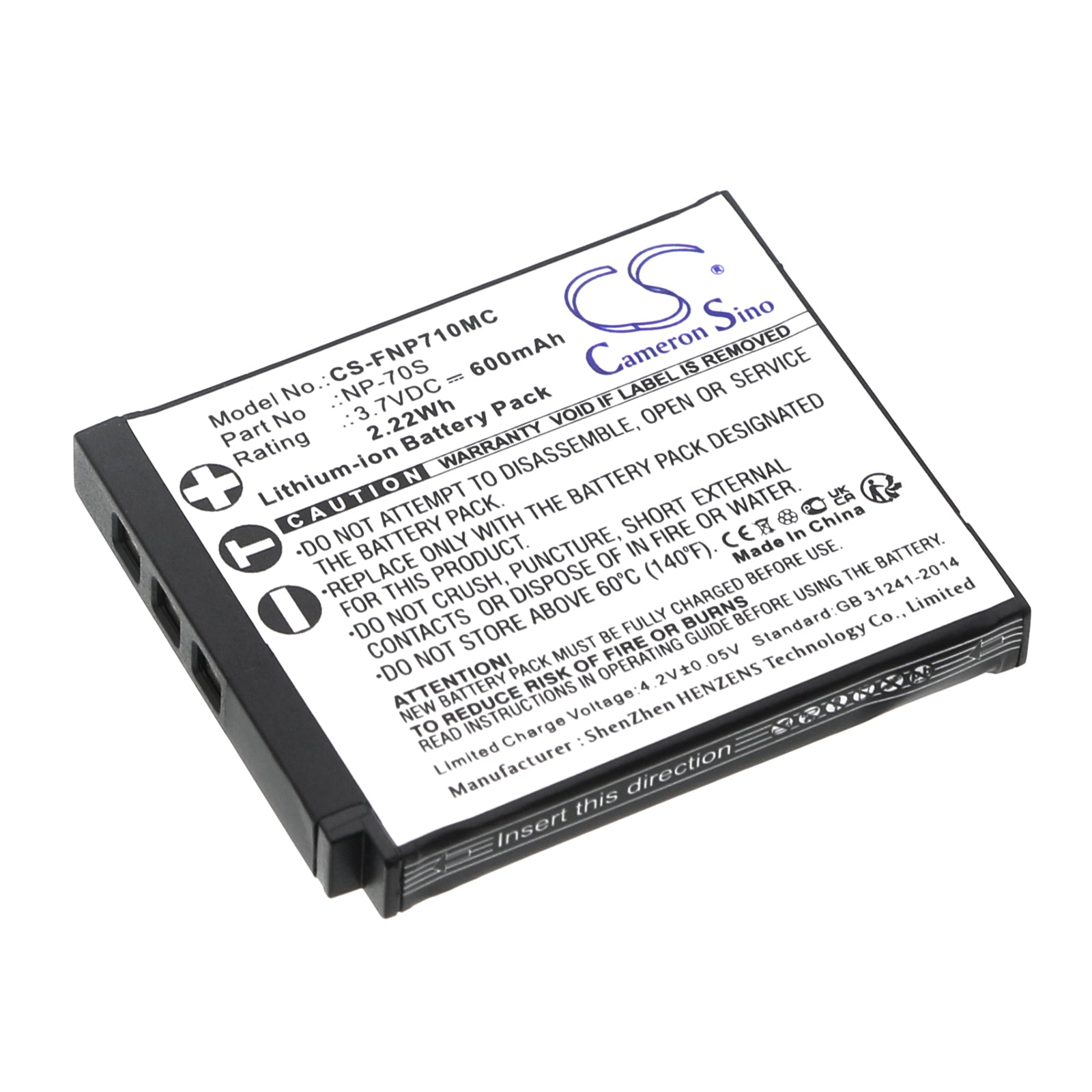 CS-FNP710MC Replacement Battery – Compatible with Instax Mini 99