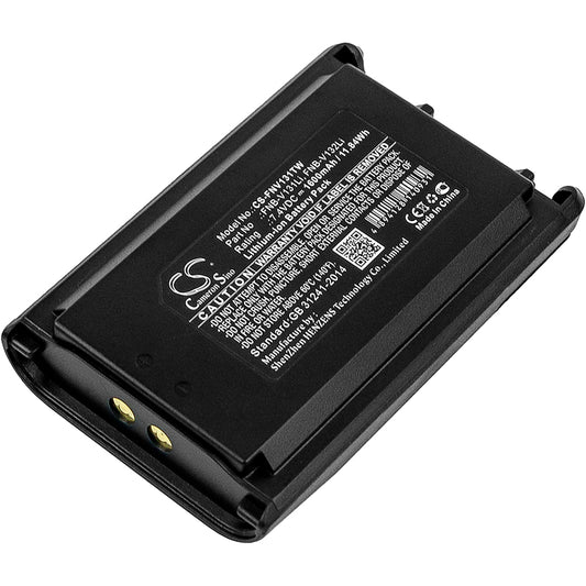 7.4V 1600mAh/11.84Wh Li-ion Two-Way Radio Battery for Vertex