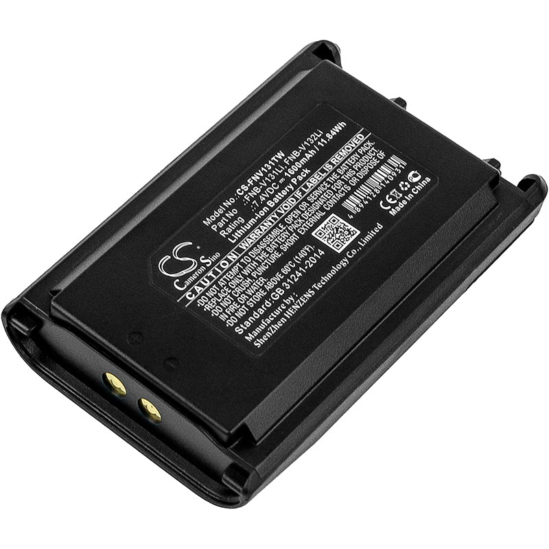 7.4V 1600mAh/11.84Wh Li-ion Two-Way Radio Battery for YAESU