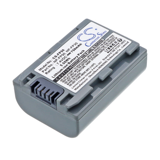 7.4V 750mAh Li-ion Camera Battery for Sony
