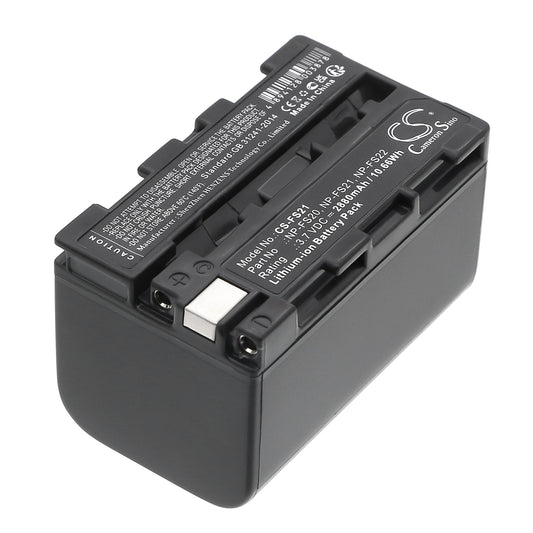 3.7V 2880mAh Li-ion Camera Battery for Sony