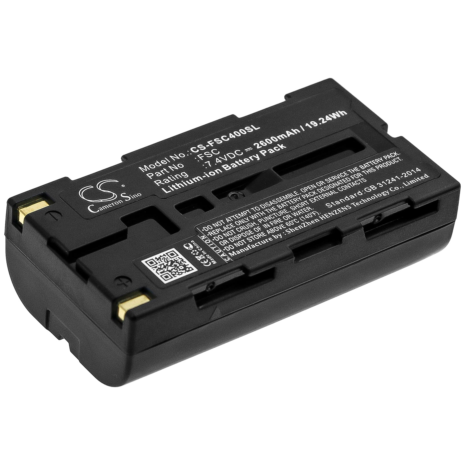 CS-FSC400SL Replacement Battery – Compatible with FSC, FSC3, FSC-3 Ultrasonic Flow Meter, FSC4, FSCS10A2-00Y, FSCS10A3-00Y, FSCS10A4-00Y, Portaflow-C FSC-3 Ultrasonic F, Portaflow-C FSC-4 Ultrasonic F, Portaflow-C Ultrasonic Flow Me