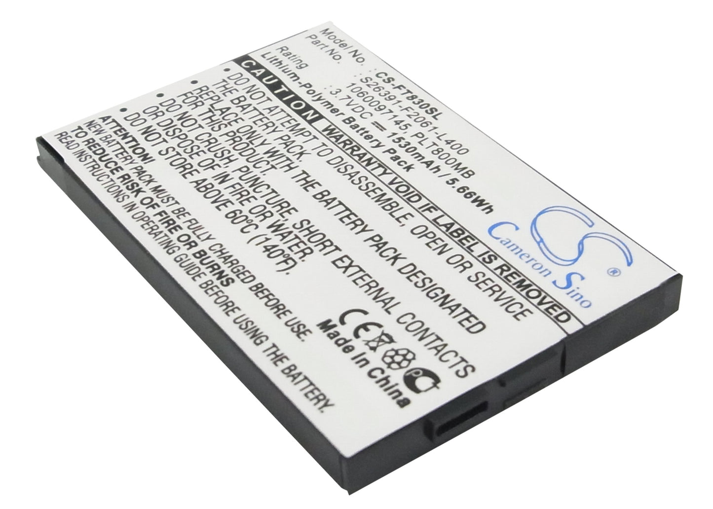 3.7V 1530mAh/5.66Wh Li-Polymer Mobile/SmartPhone Battery for Fujitsu