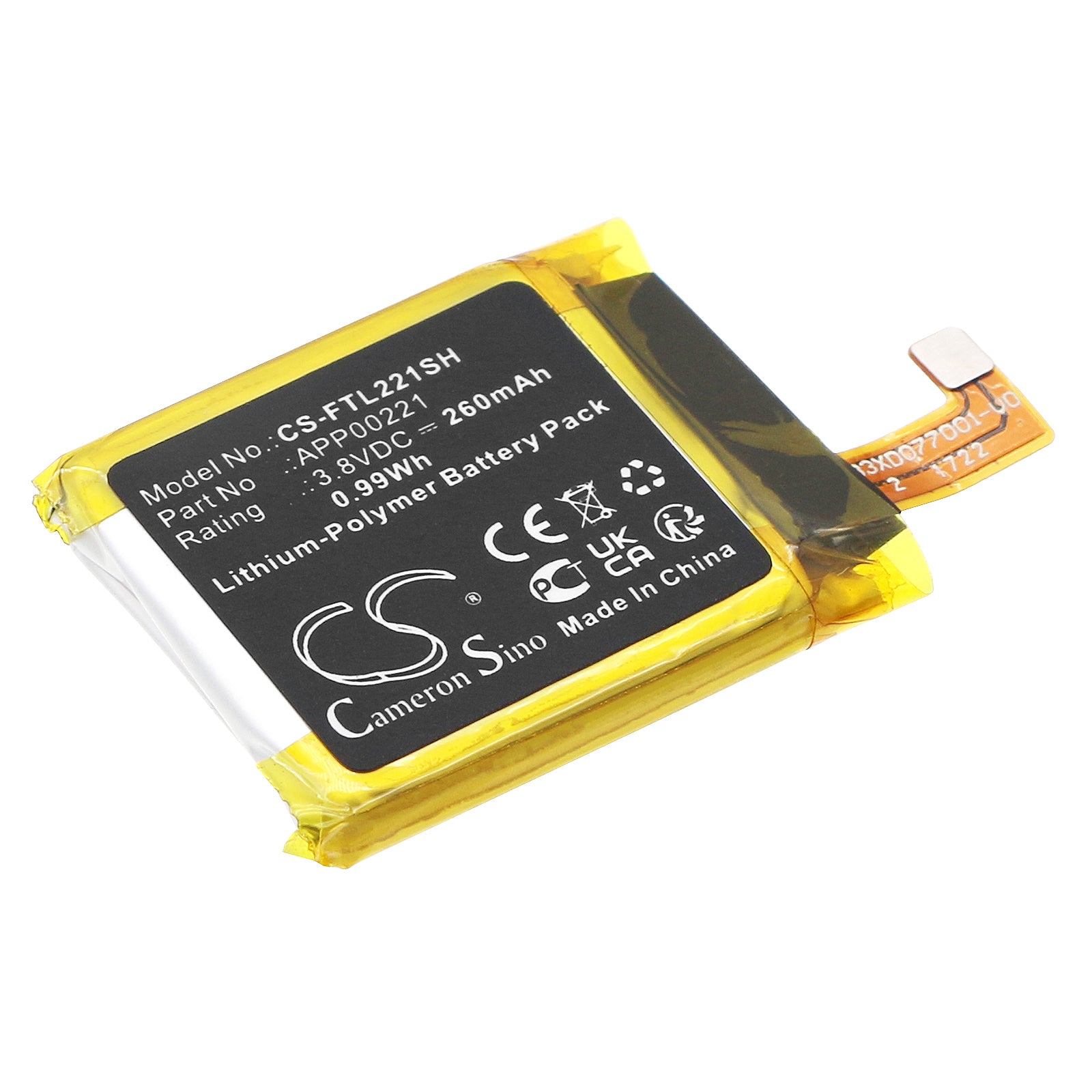 CS-FTL221SH Replacement Battery – Compatible with Gen 4 Smartwatch, Gen 5 Smartwatch, Sport Smartwatch