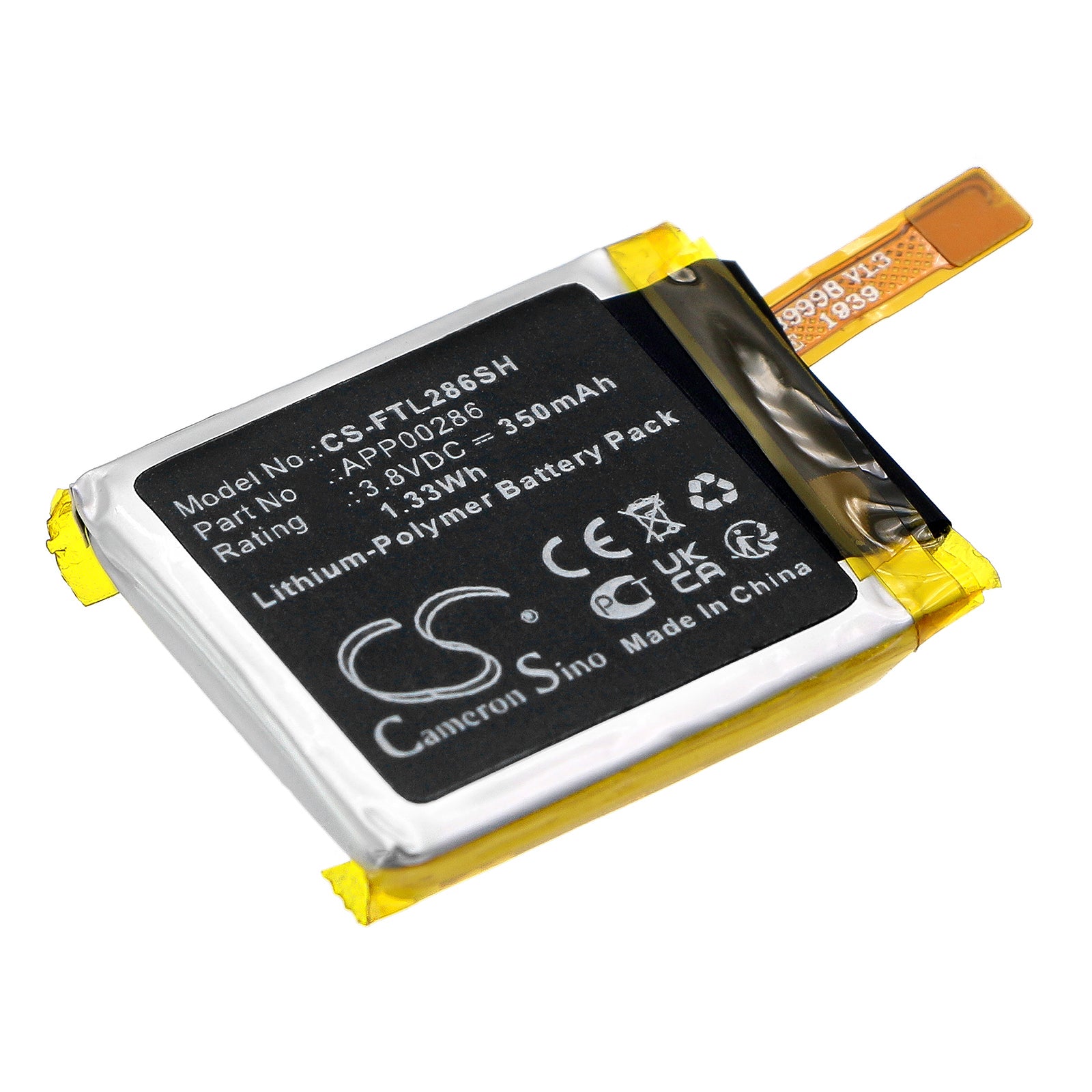CS-FTL286SH Replacement Battery – Compatible with SmartWatch DW9P1