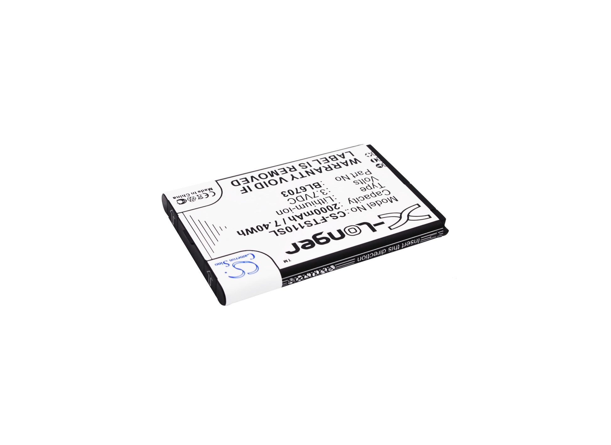 3.7V 2000mAh/7.40Wh Li-ion Mobile/SmartPhone Battery for Fly